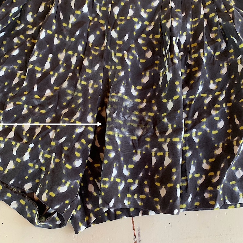 Halston Silk Shorts Brown, White Multicolor Printed Petals Dressy Shorts Size 8 - Picture 10 of 11